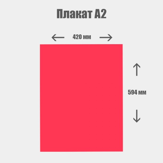 Дизайн с нуля. Плакат А2 420x594 мм