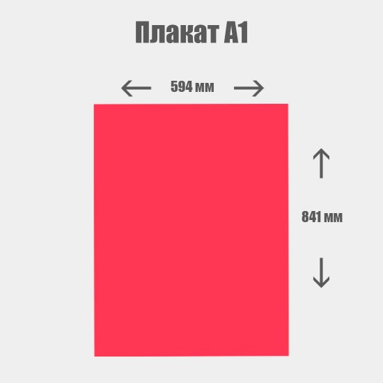 Дизайн с нуля. Плакат А1 594x841 мм